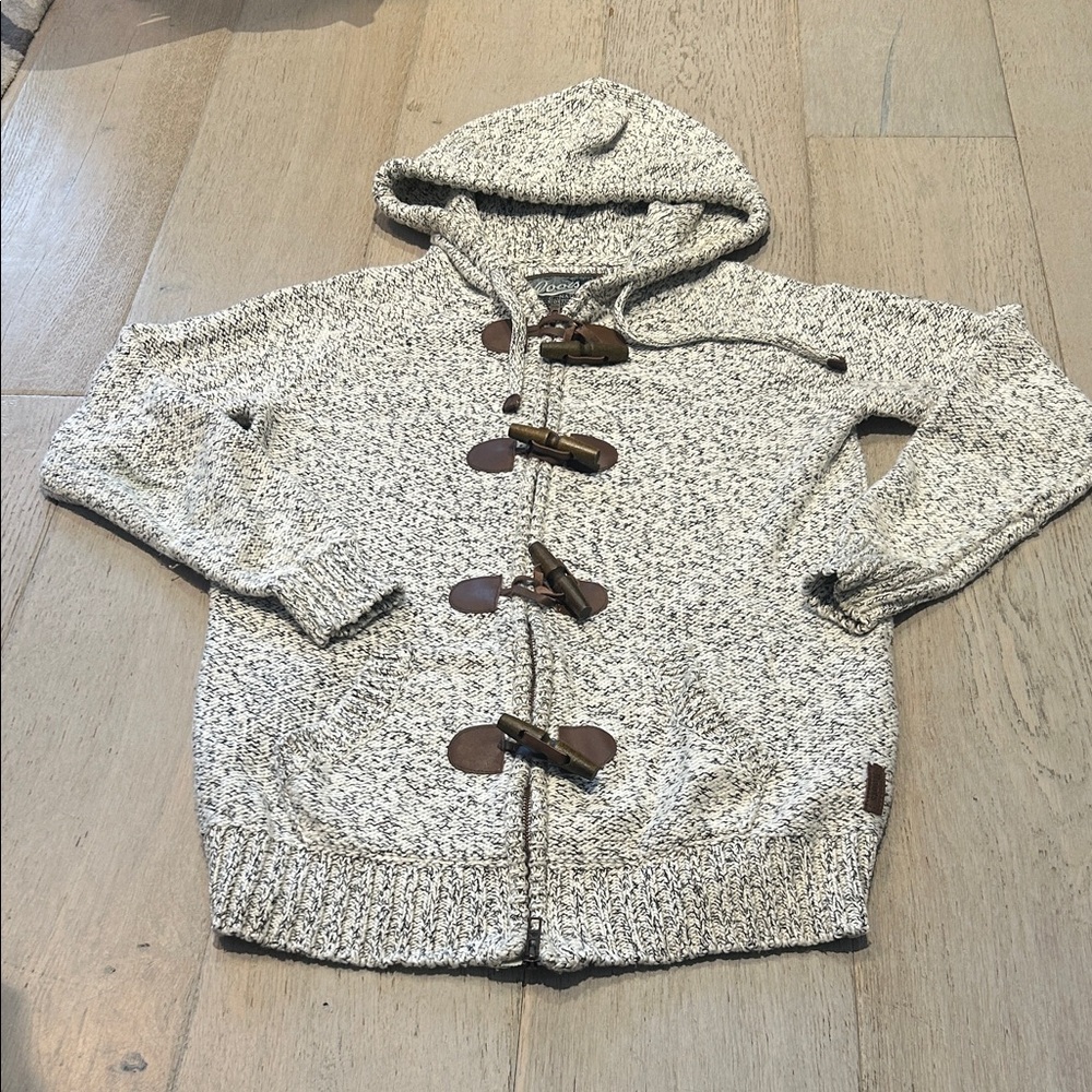 ROOTS Women’s Grey Hooded Sweater with Toggle Closures